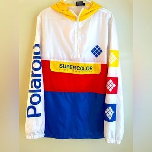 Polaroid 3/4 Zip Windbreaker jacket